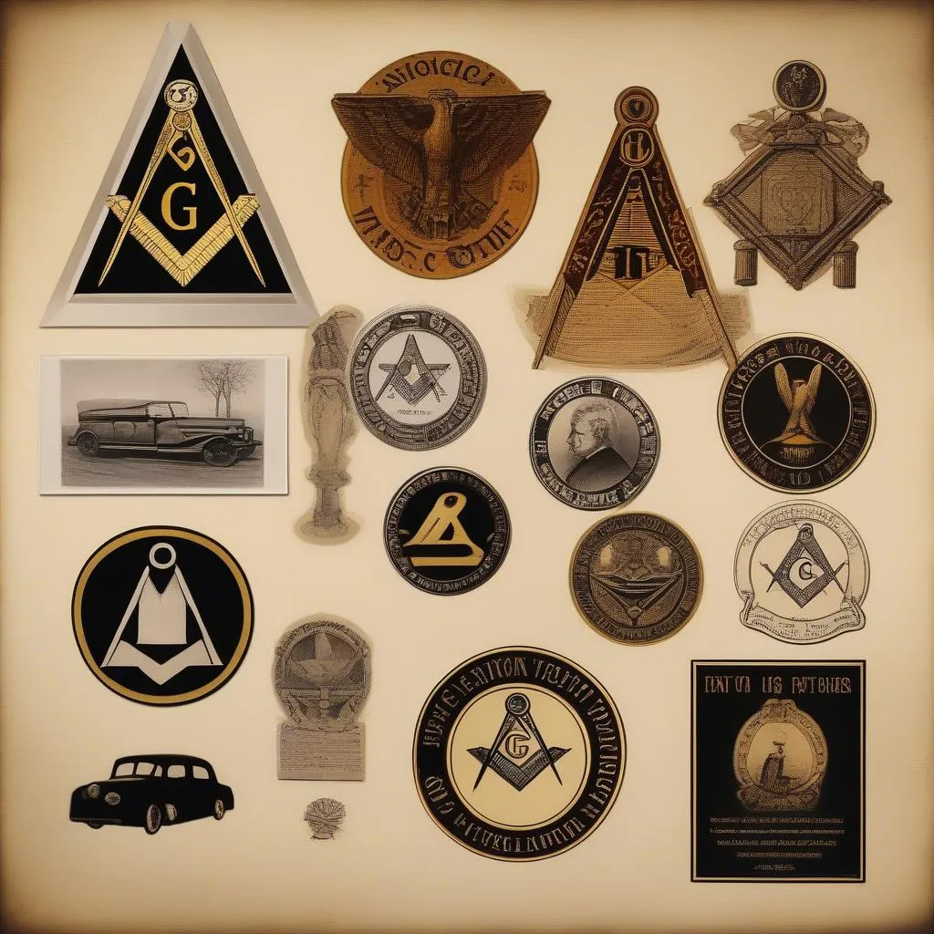 Historic Masonic Car Sticker