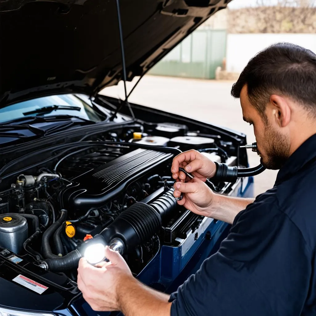 Mechanic Car Inspection