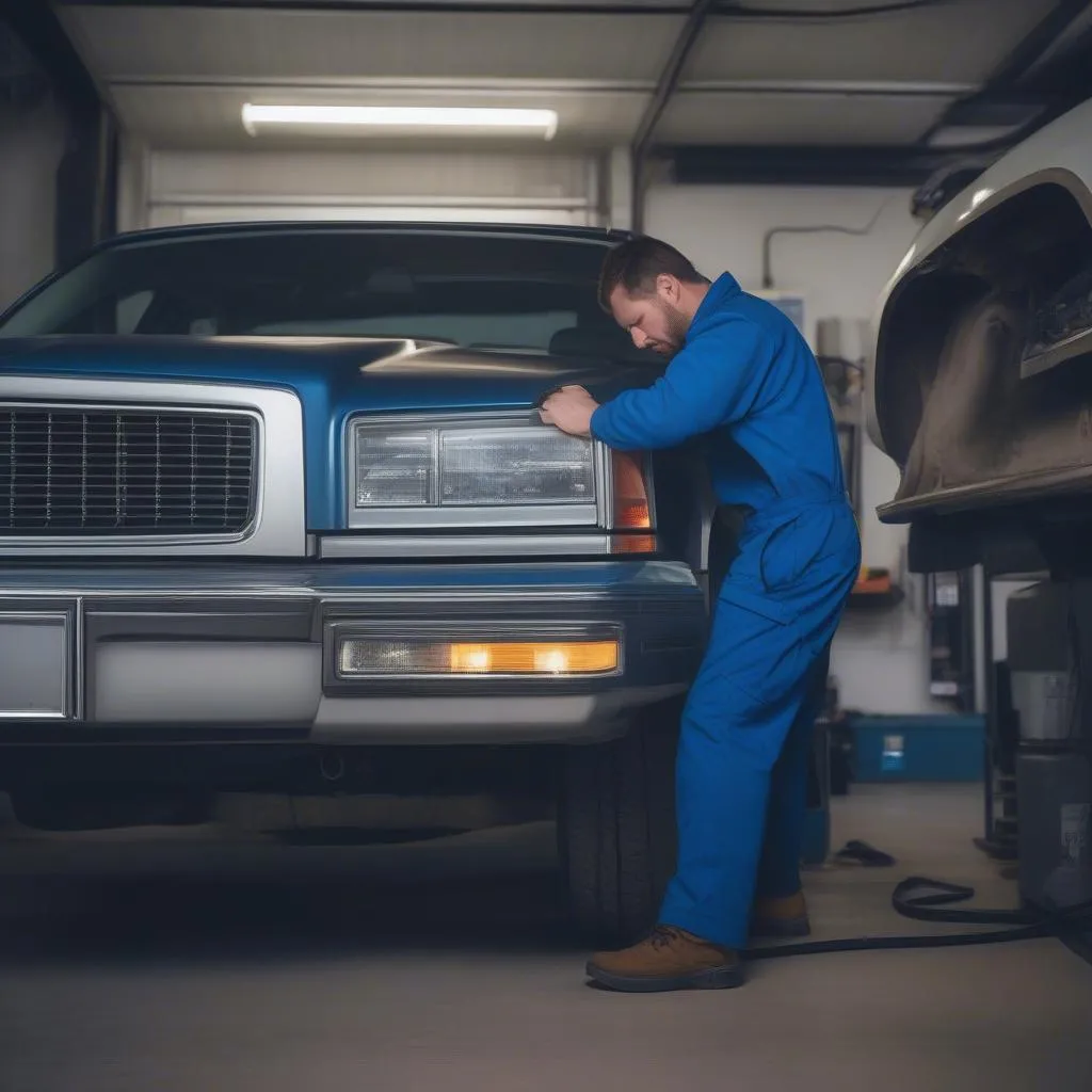 Mechanic Checking OBD Port