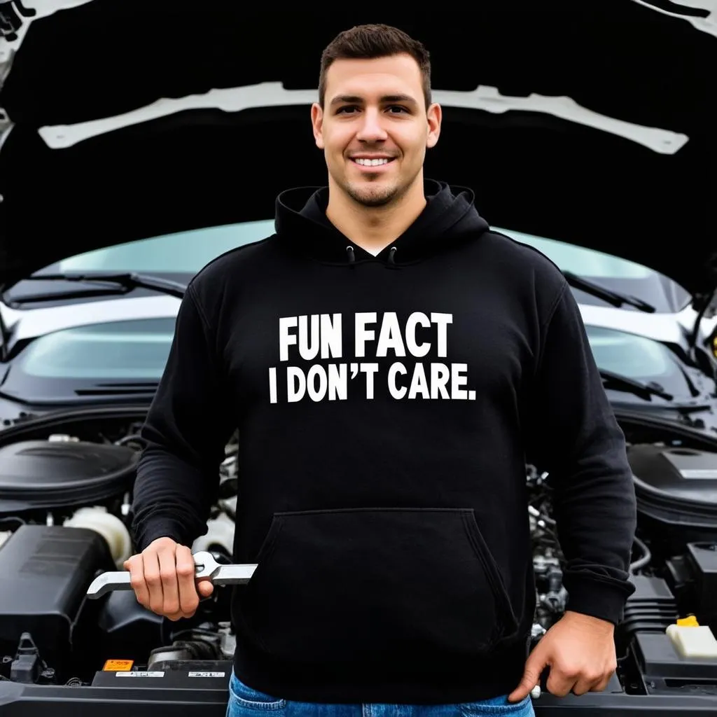 “Fun Fact I Don’t Care” Hoodie: A Statement Piece for the Automotive Enthusiast?