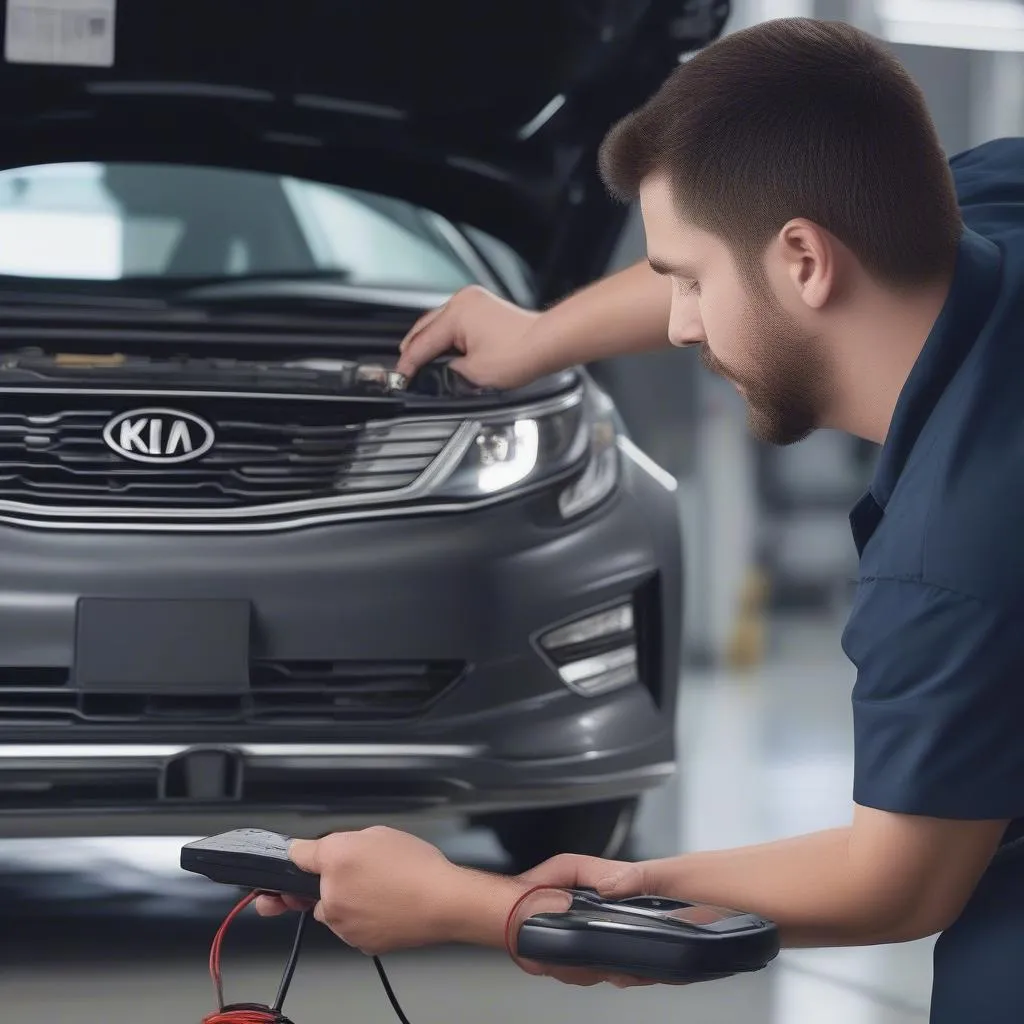 mechanic-diagnosing-kia-car-with-dealer-scanner