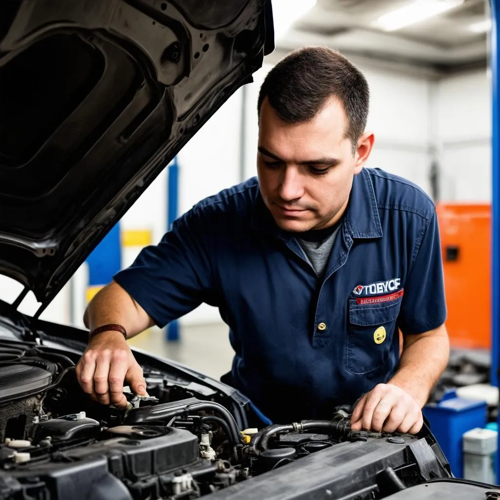 Mechanic Working