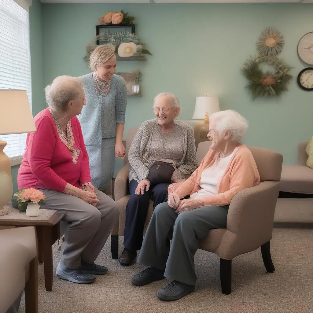 Compassionate memory care staff providing personalized care