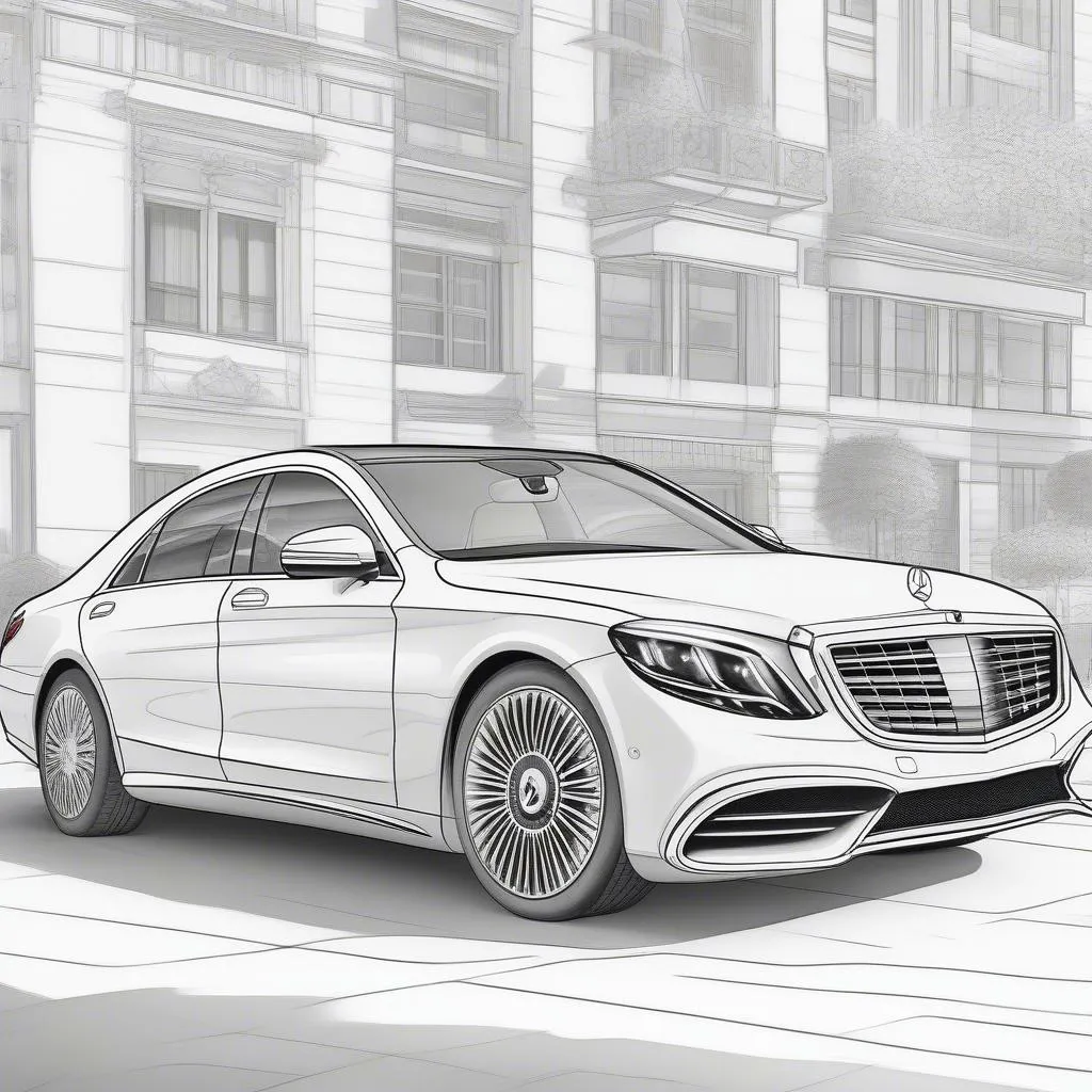 Mercedes Car Coloring Pages: A Fun and Creative Activity for Car Enthusiasts