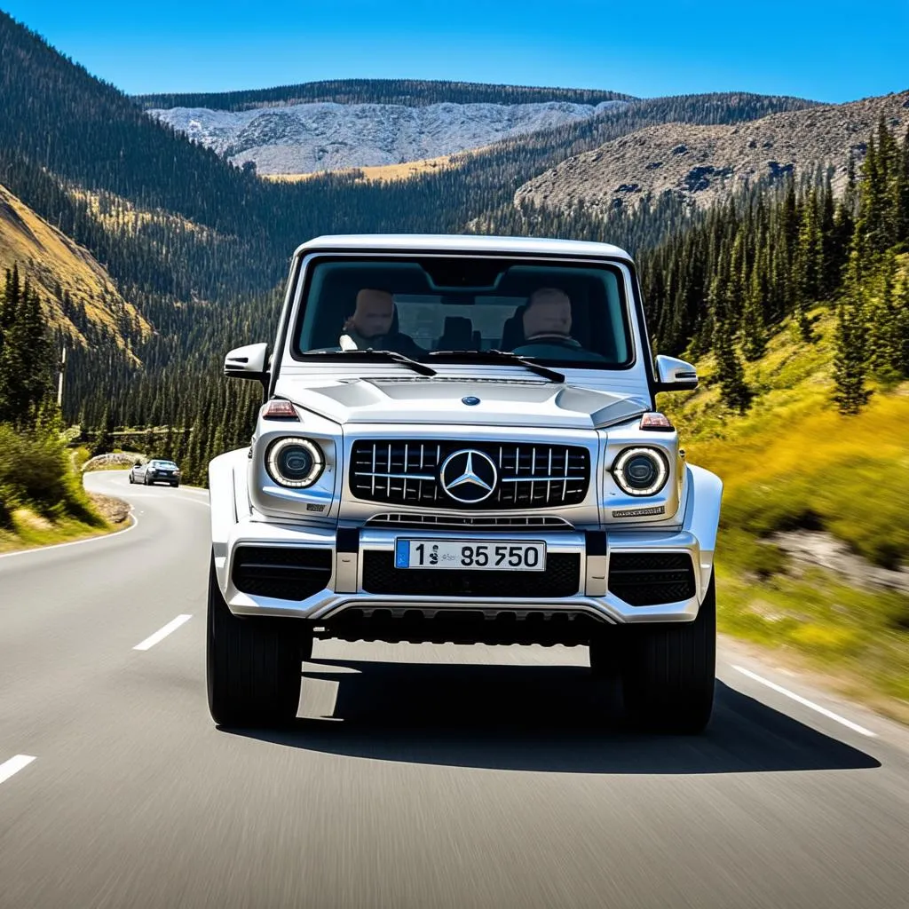 Mercedes-Benz G500 on the Road