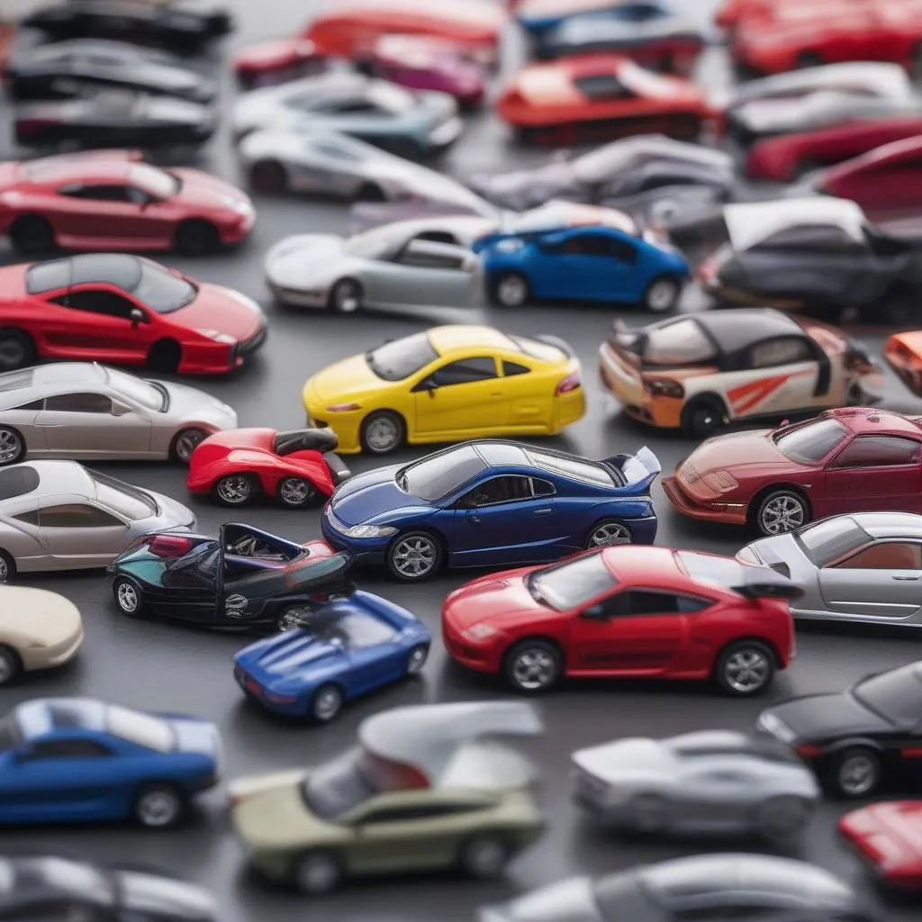 Collection of Mitsubishi Eclipse Toy Cars