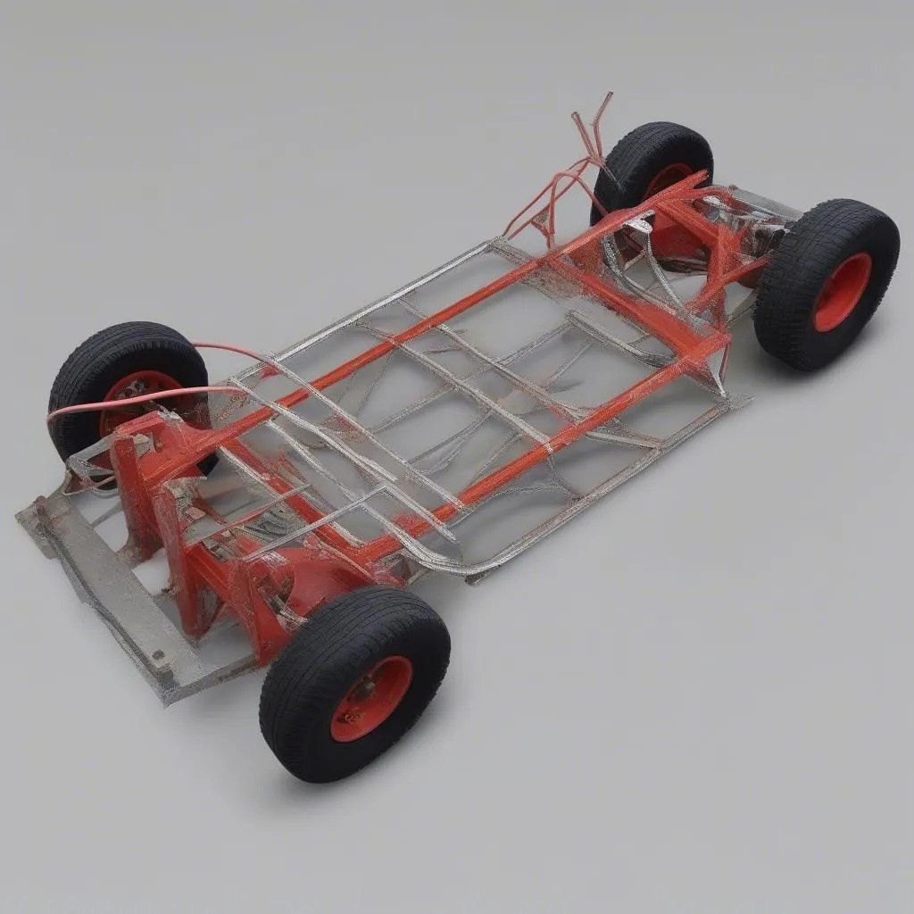 modified demolition derby car chassis