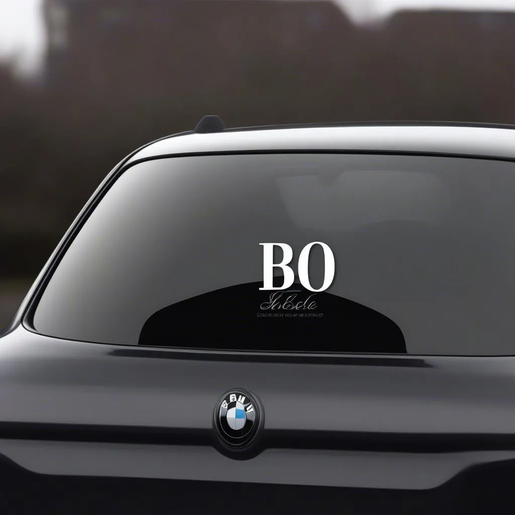 Monogram Car Stickers: Adding a Personal Touch to Your Ride