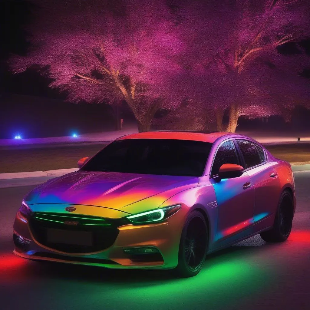 Multi-color underglow car lights: A variety of color options to personalize your car