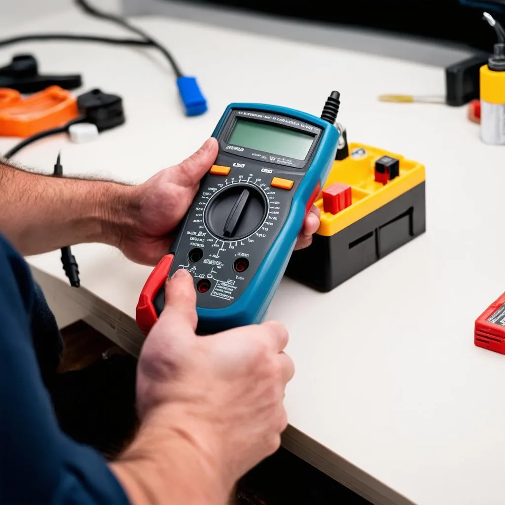 Testing the Battery with a Multimeter