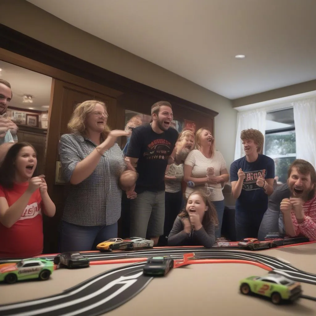 NASCAR slot car race