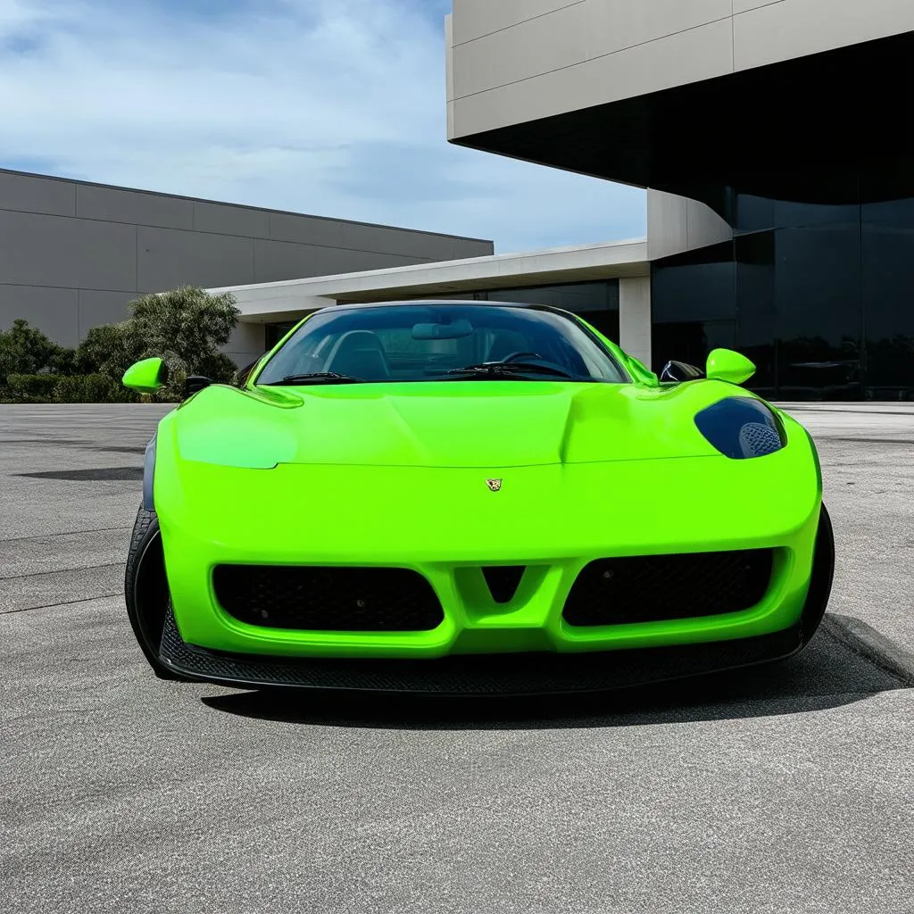 Neon Green Car Wrap: Turning Heads and Making Statements