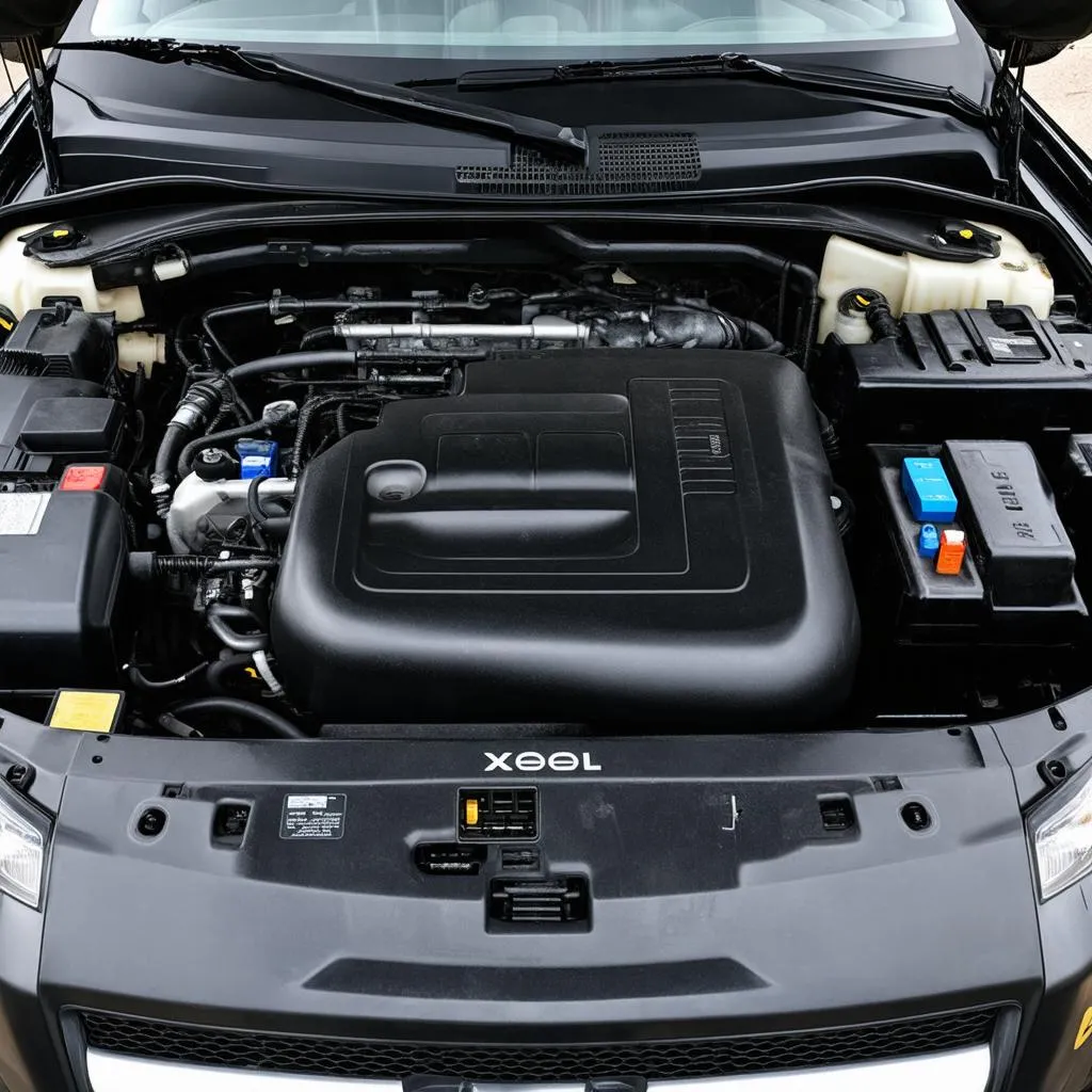 Engine Bay of a 2011 Nissan Xterra