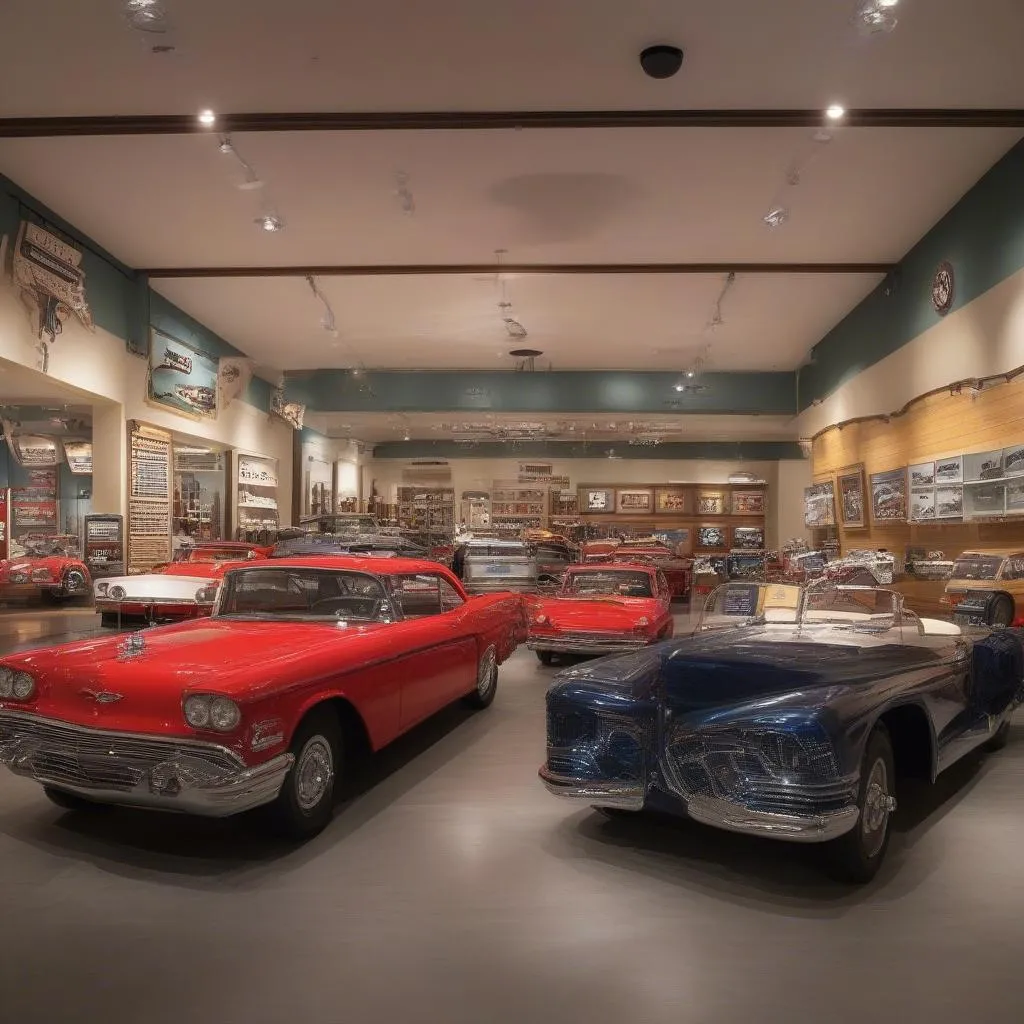 The gift shop at the Nocona Car Museum