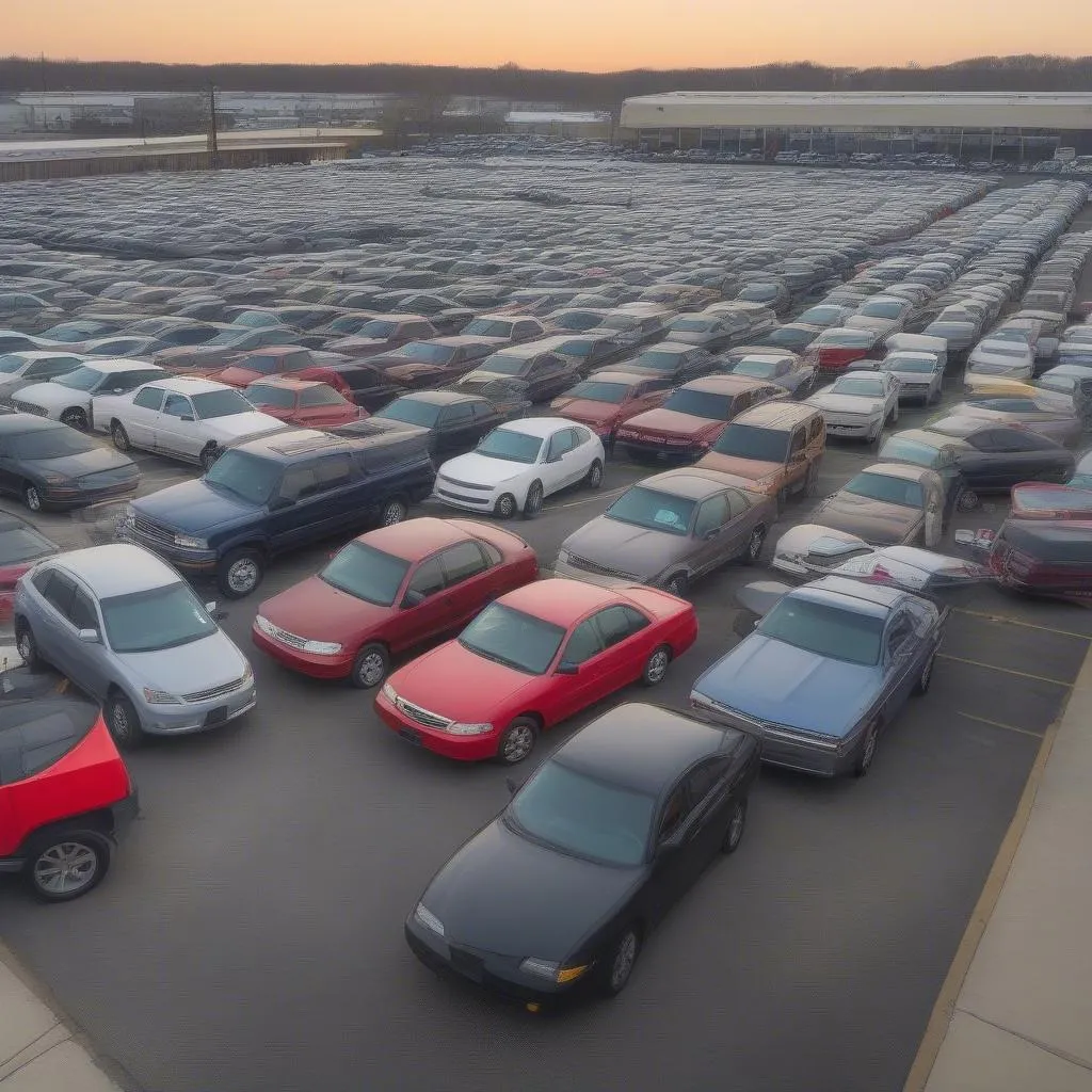 Used car lot in Northfield