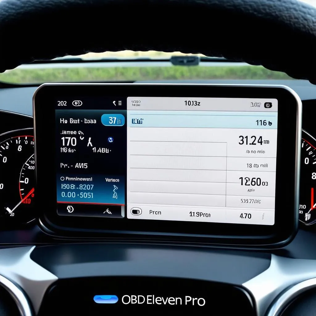 OBD Eleven Pro car dashboard