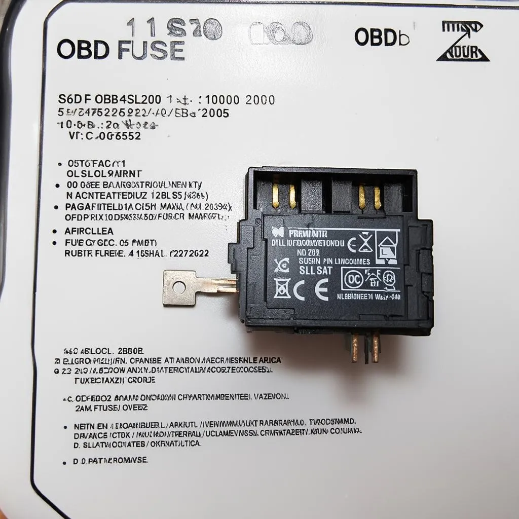 2000 SL500 OBD Fuse