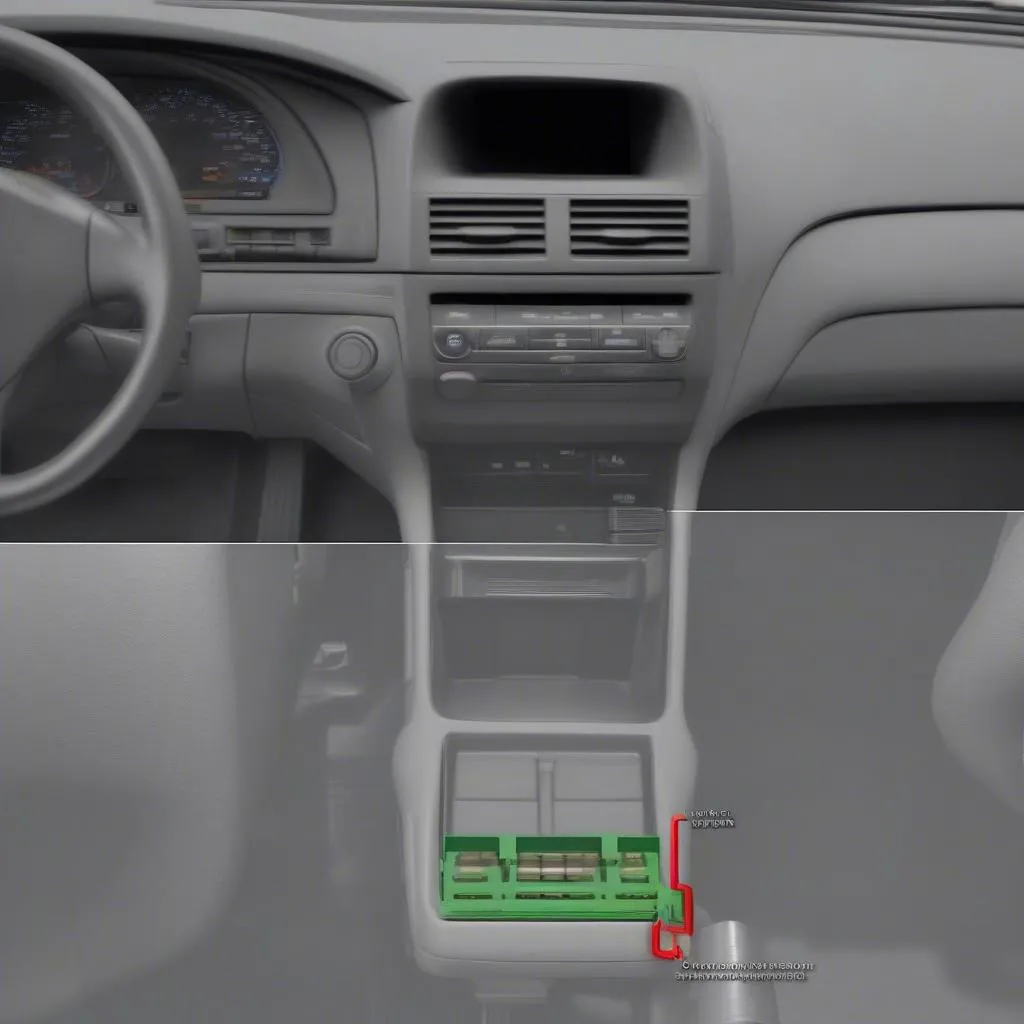 2001 Honda Accord OBD II connector location