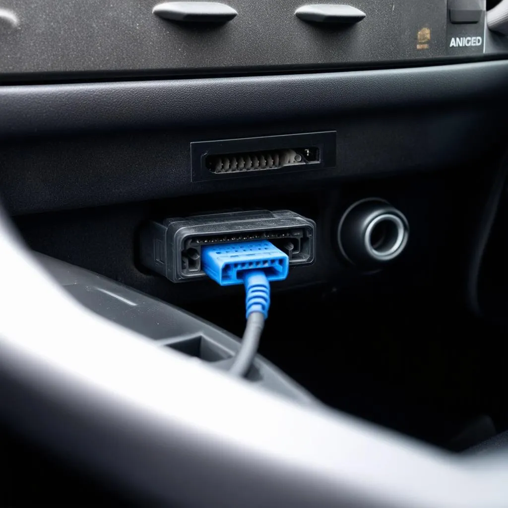 OBD-II Port in Car