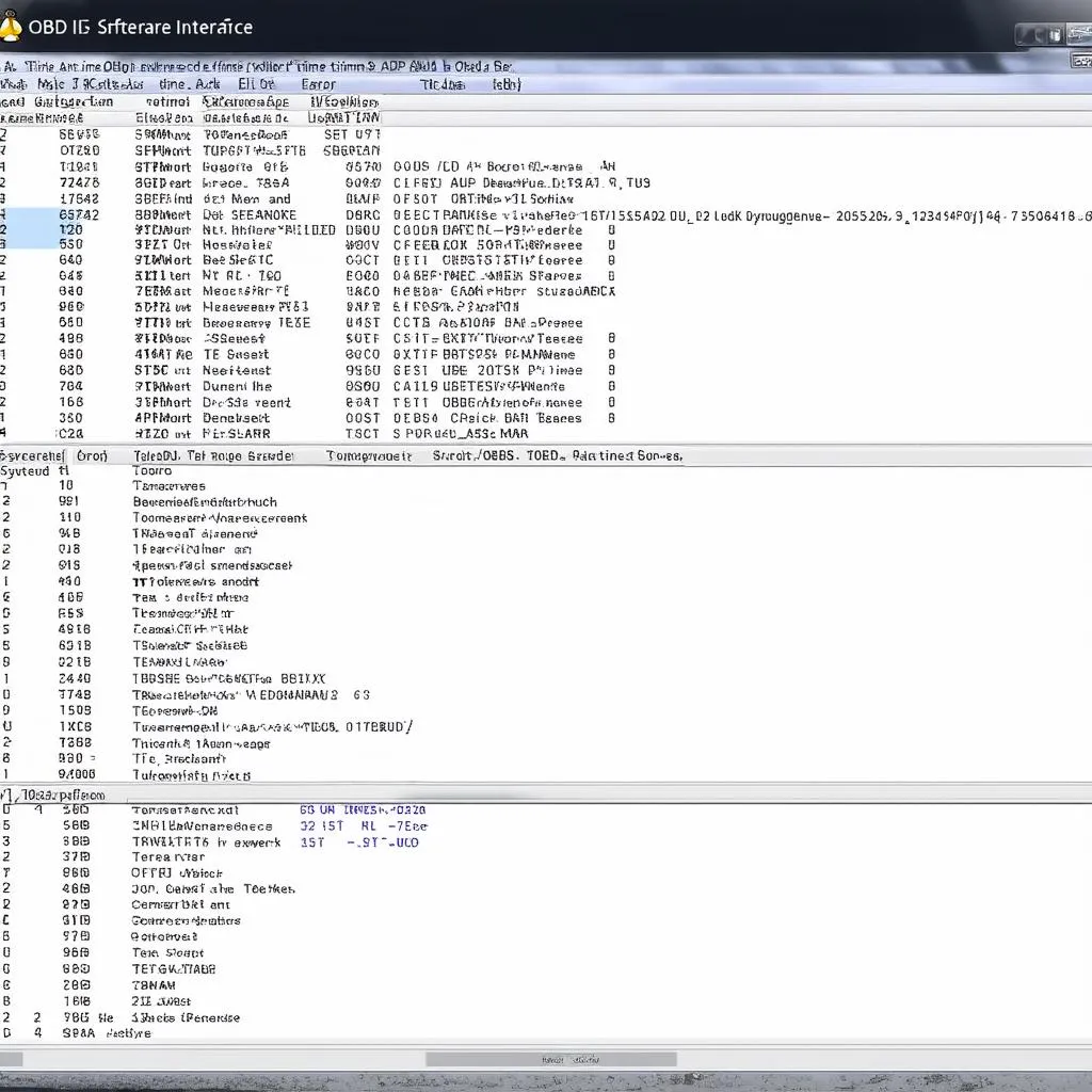 OBD II Software Interface