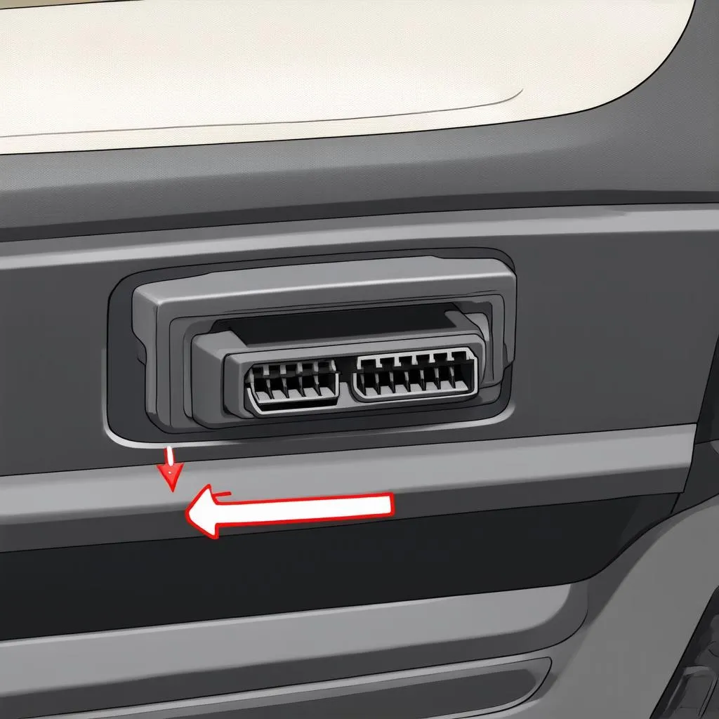 2003 Ford Explorer OBD port location