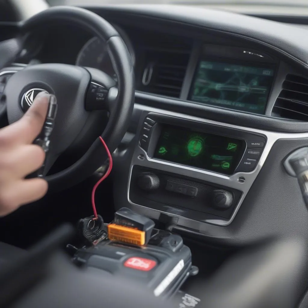 A GPS OBD port tracker plugs directly into the OBD port