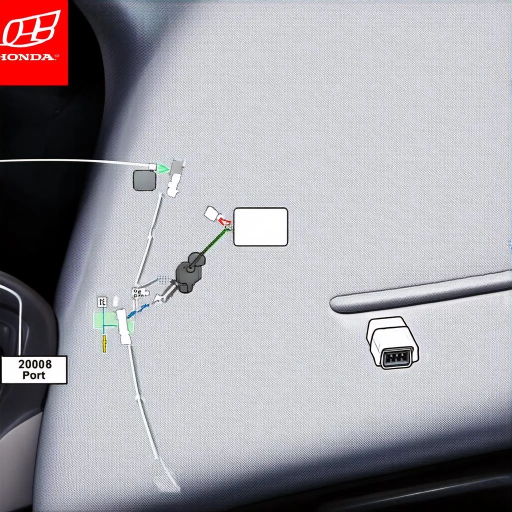 Where is the OBD Port Located on a 2000 Honda Accord?