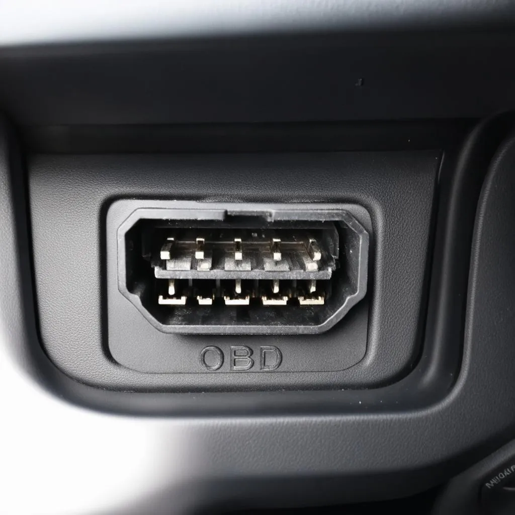 OBD port on Citroën Xsara 2005