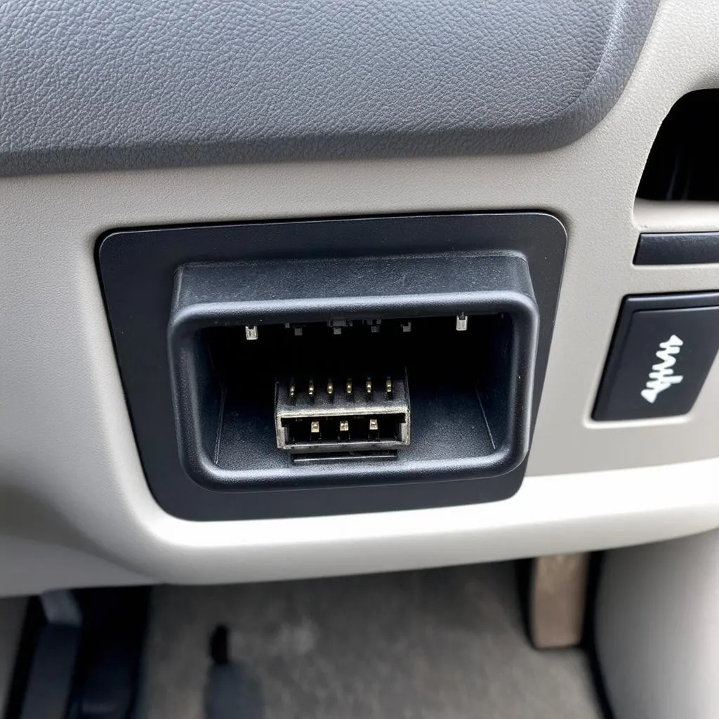 OBD port location on Daihatsu Hijet