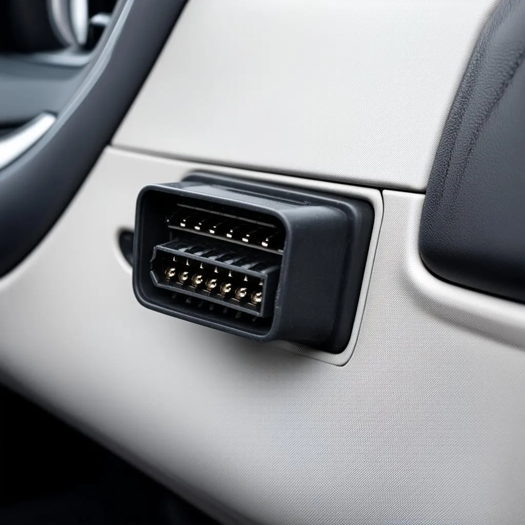 Where is the OBD port on a Maserati Granturismo 2015?