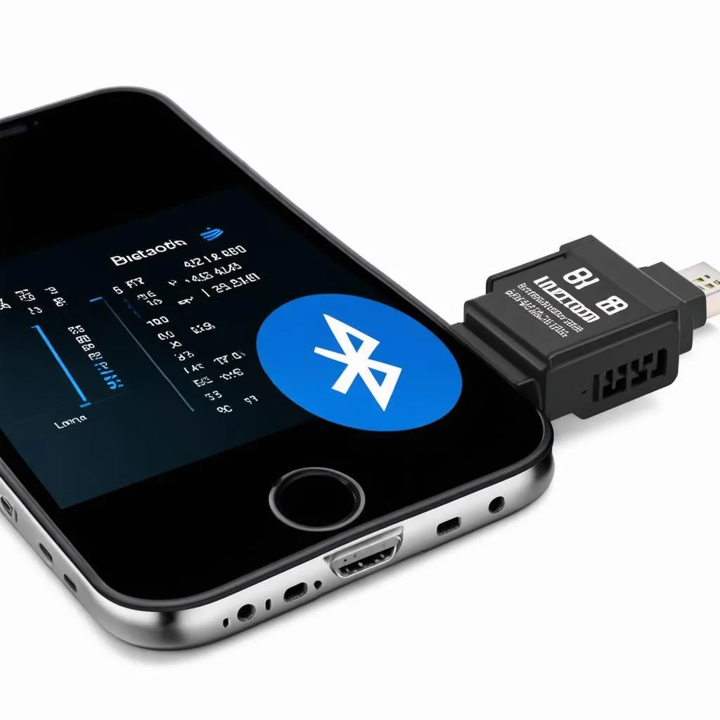 OBD reader connected to iPhone