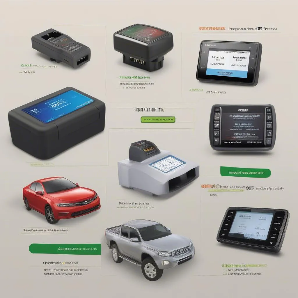 Variety of OBD readers