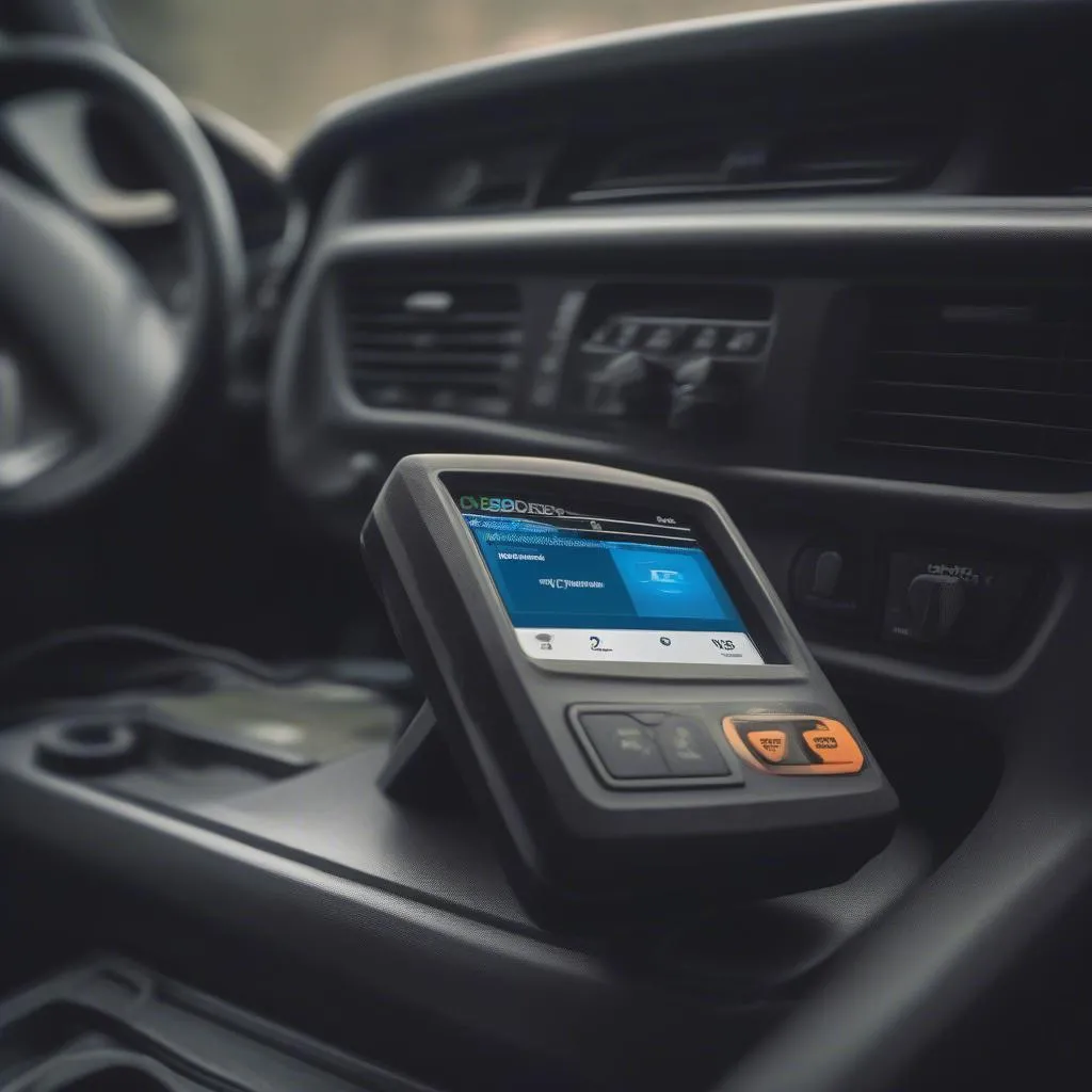 OBD Scanner Connected to Chevrolet Colorado Diesel