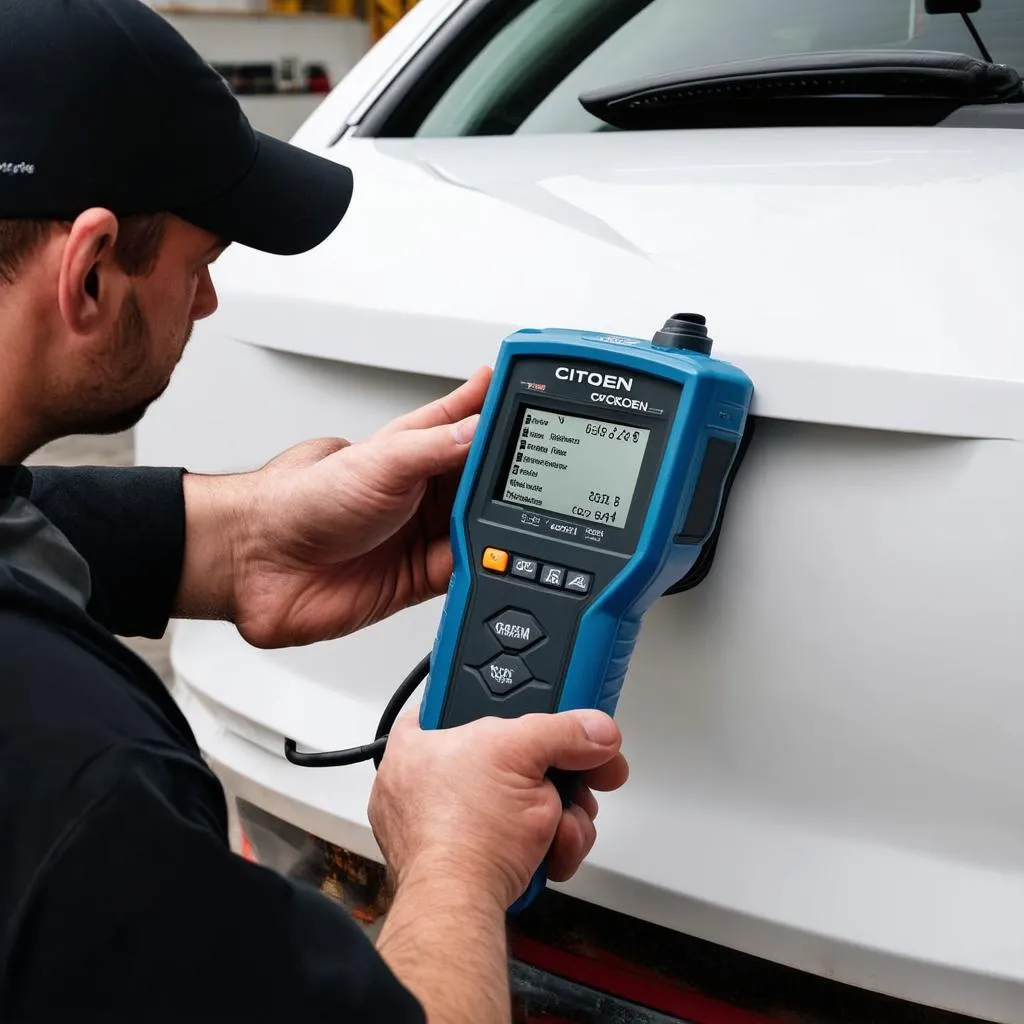 OBD Scanner in Use