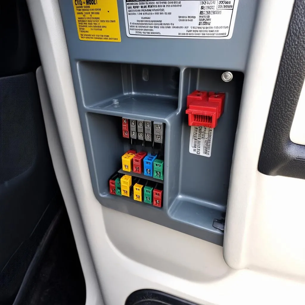 OBD scanner fuse box