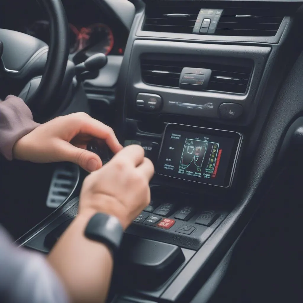 OBD Scanner in Car