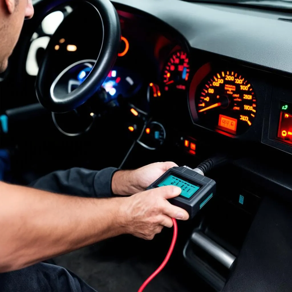 OBD Scanner in Use