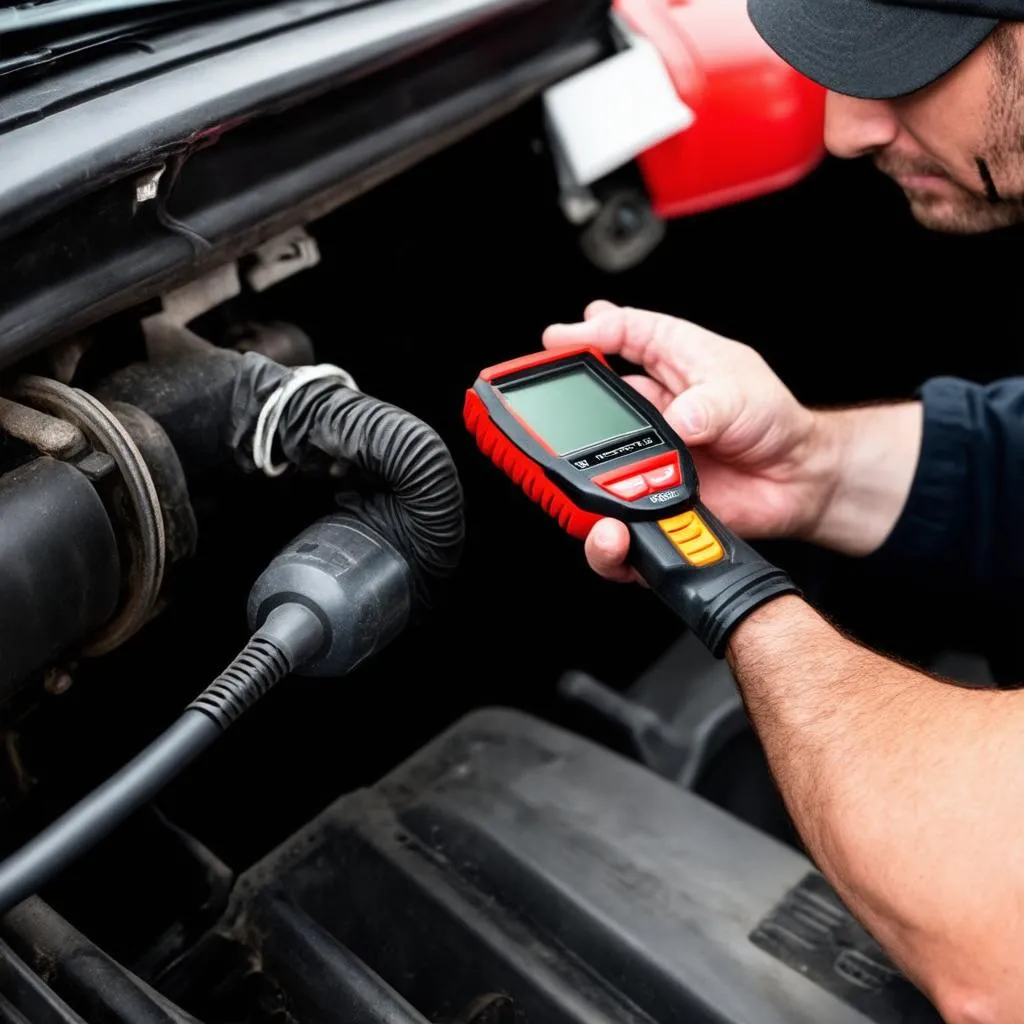 OBD Scanner in Use