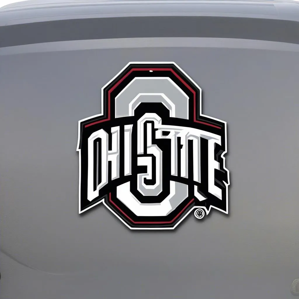 Ohio State Buckeyes Metal Car Decals: Durable and Weather-Resistant