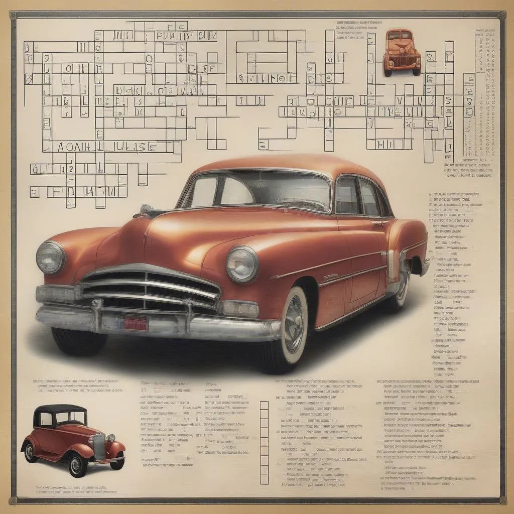 Classic car crossword puzzle