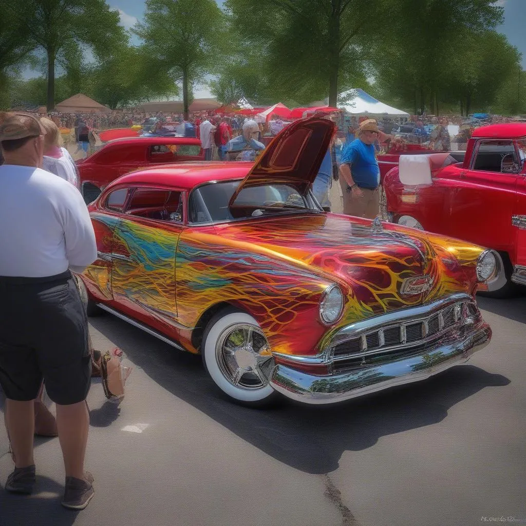 Overland Park Street Rod Show showcasing customized vehicles in Overland Park, Kansas