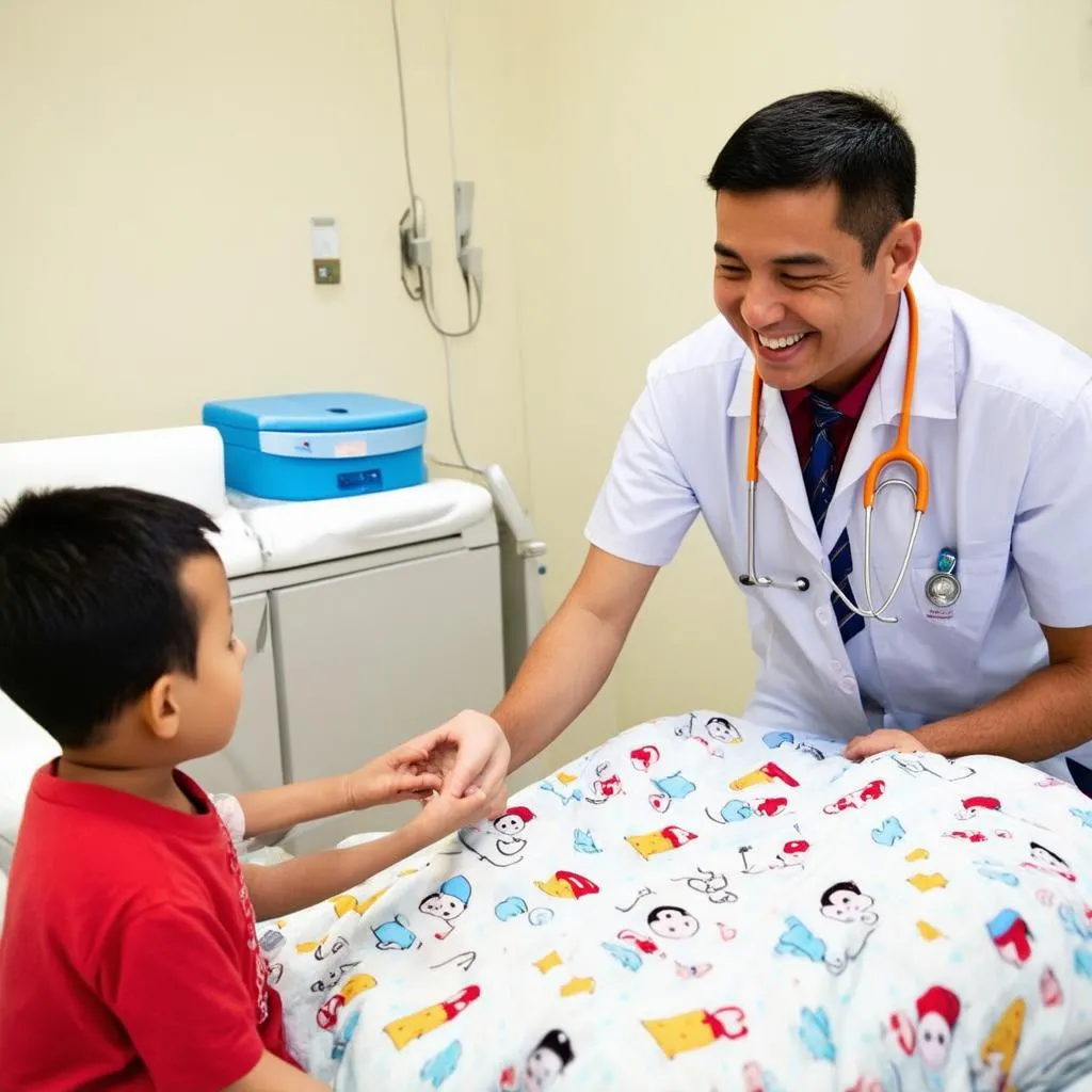 Pediatrician Examining Child