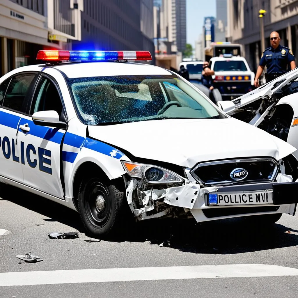 Car Accident with a Police Car