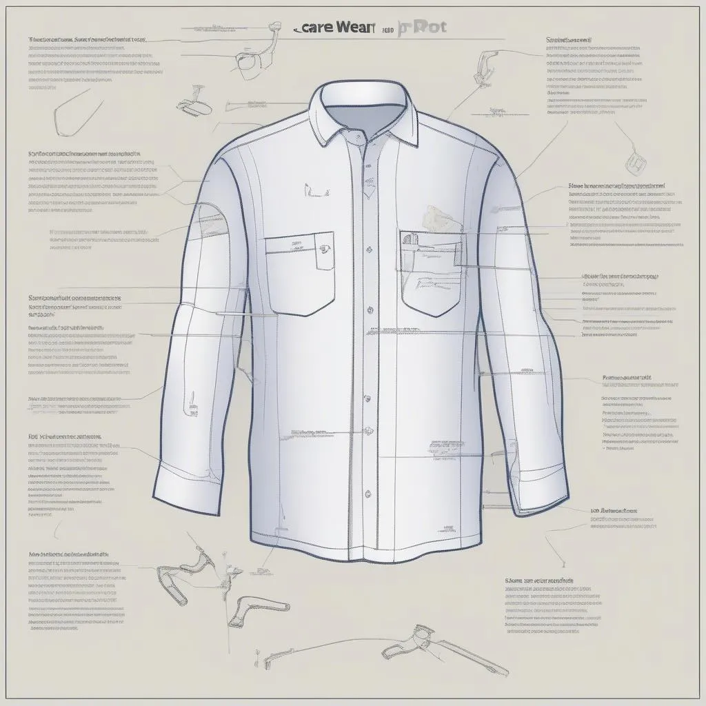 Care and Wear Port Shirt Diagram