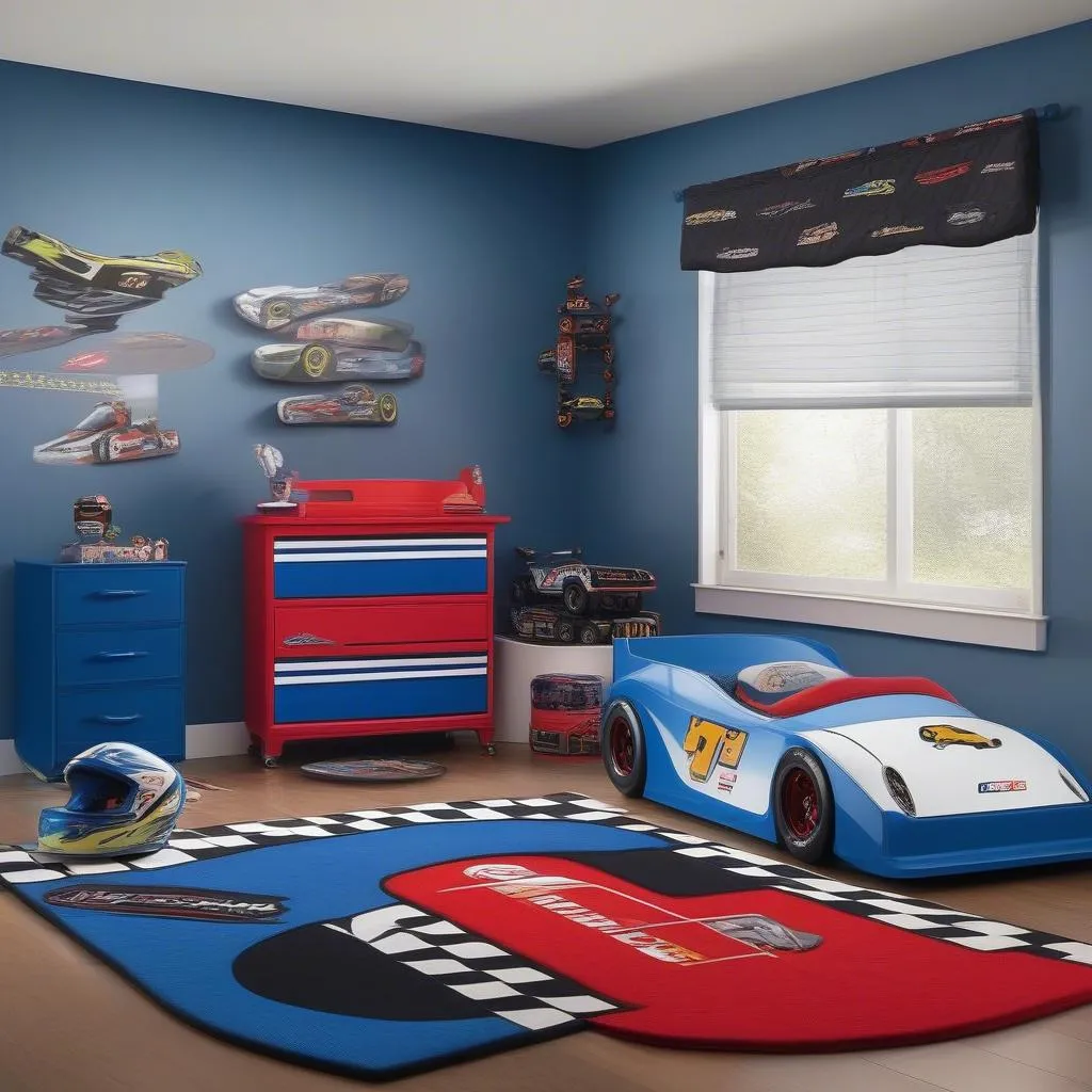 Race Car Themed Bedroom