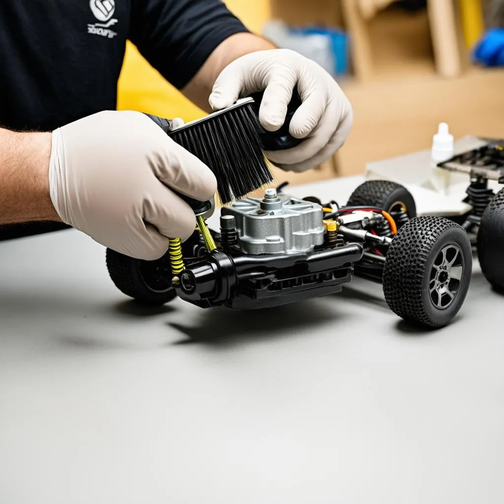 RC car motor maintenance