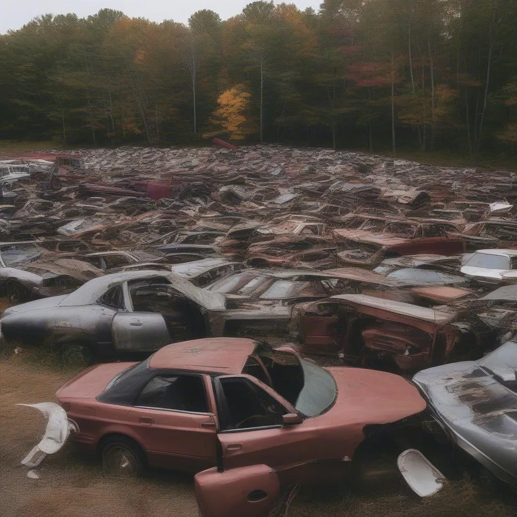 Salvage yard in Pepperell, MA