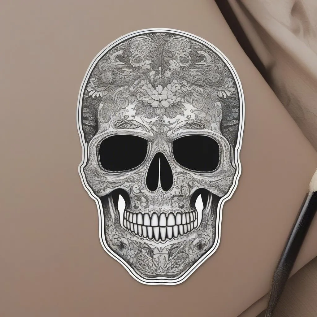 skull sticker