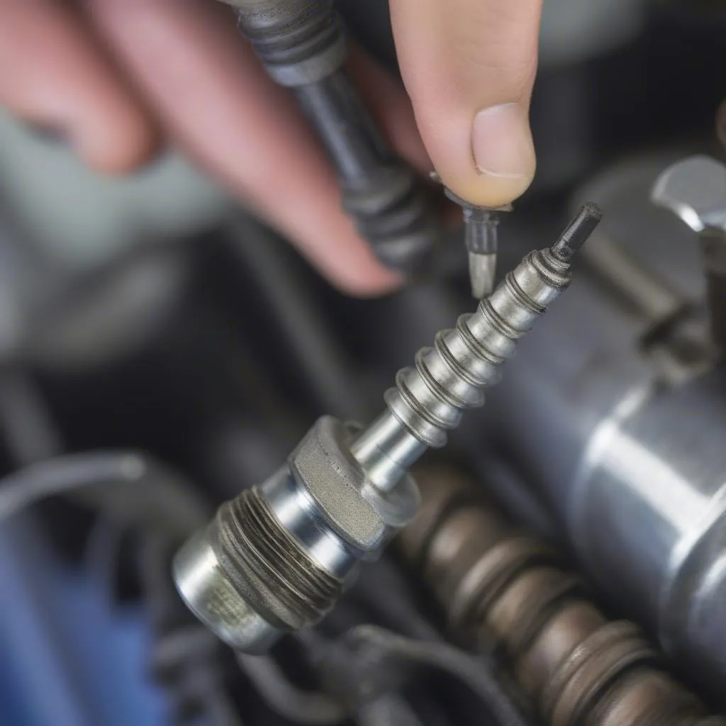 Spark plug inspection