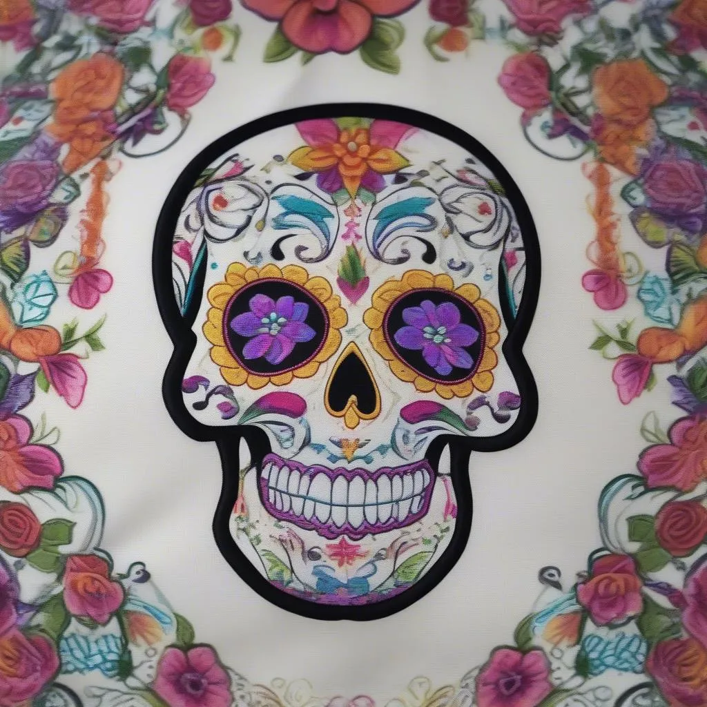 Sugar Skull Car Seat Cover Design